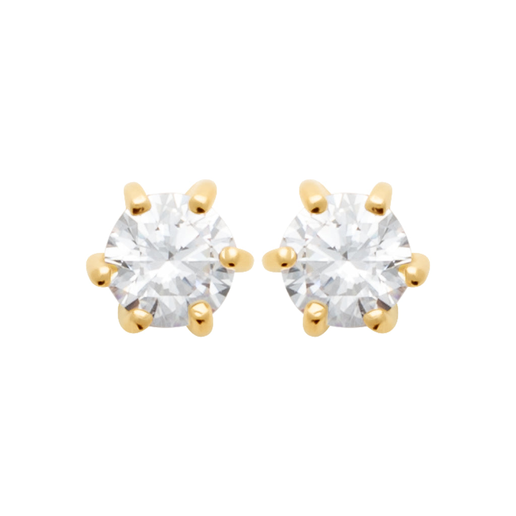 BOUCLES D’OREILLES SOLITAIRE CLASSIQUE