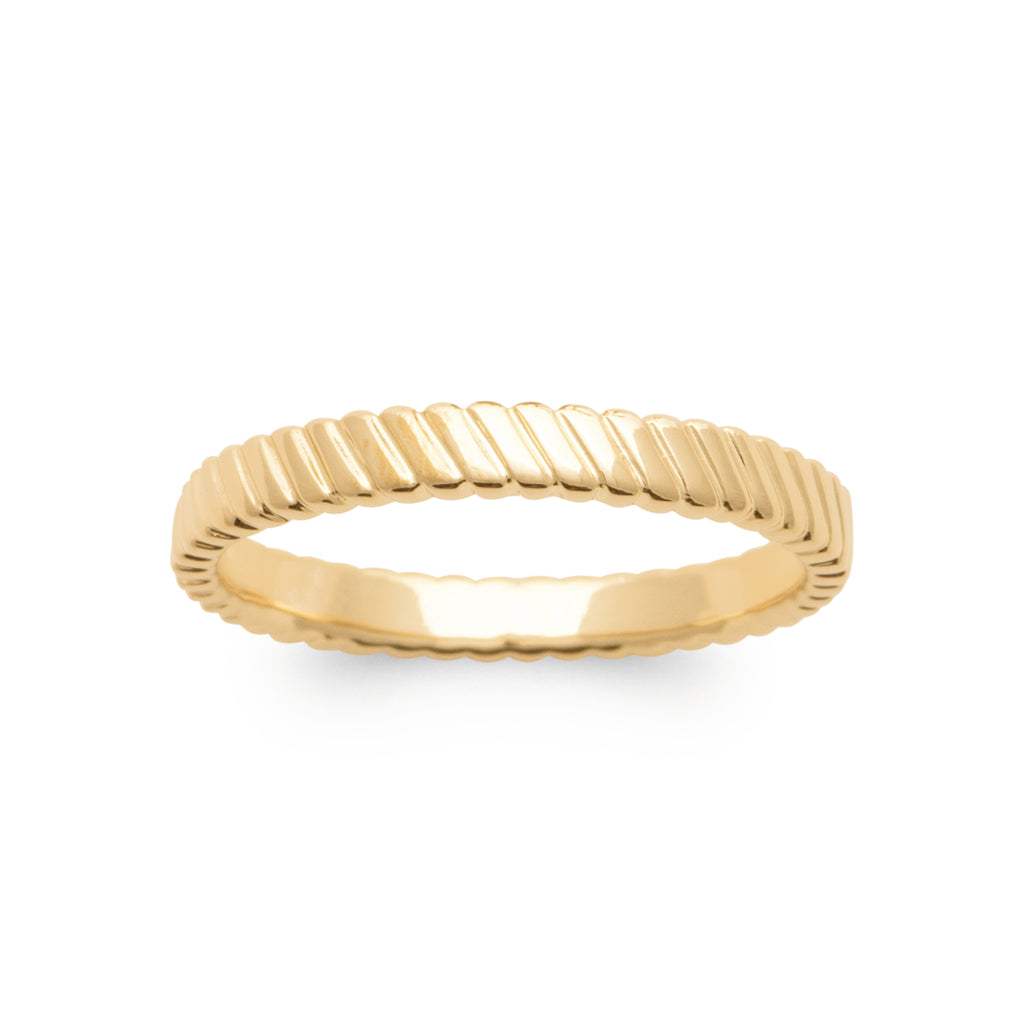 BAGUE RAYURE FINE
