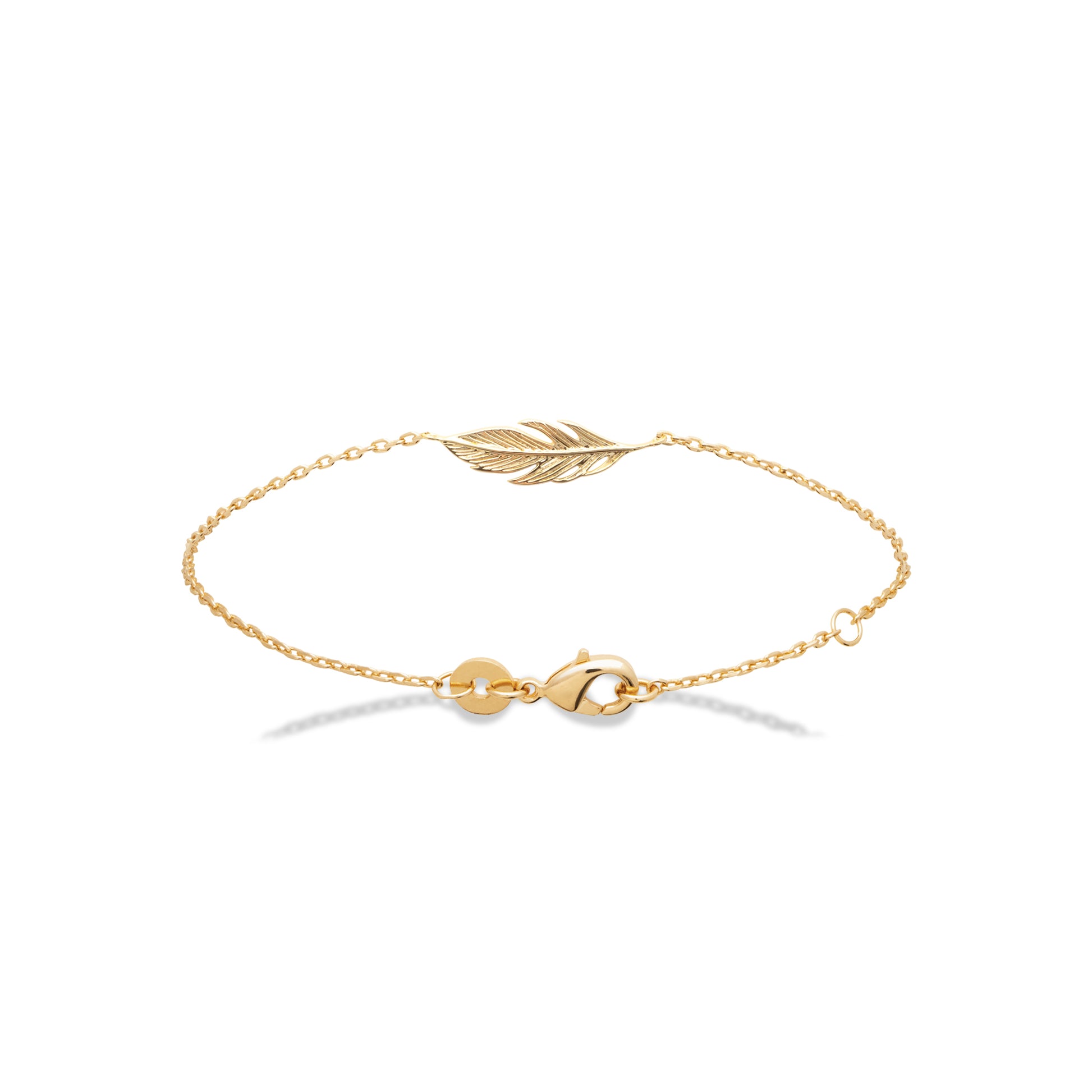 BRACELET PLUME DORÉE