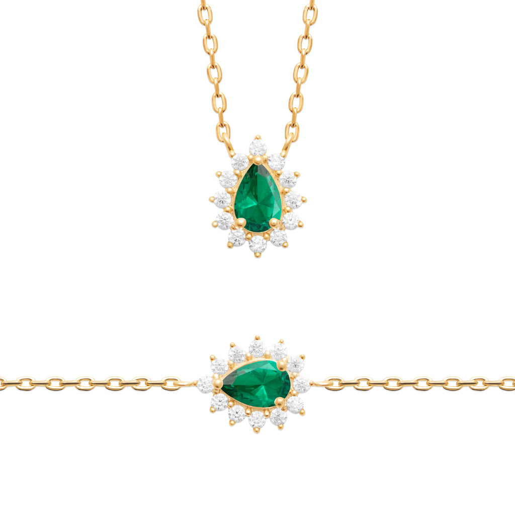 BRACELET GOUTTE ÉMERAUDE